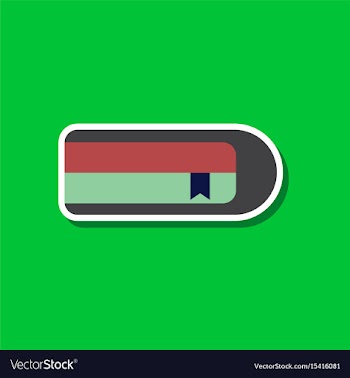 Paper sticker on stylish background book vector image