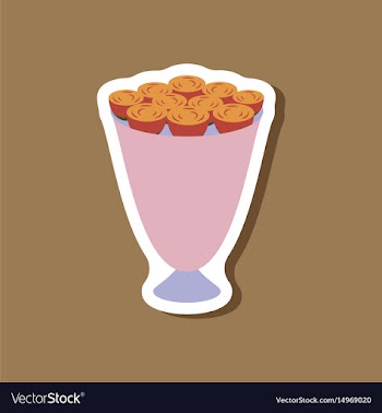 Paper sticker on stylish background bouquet of vector image