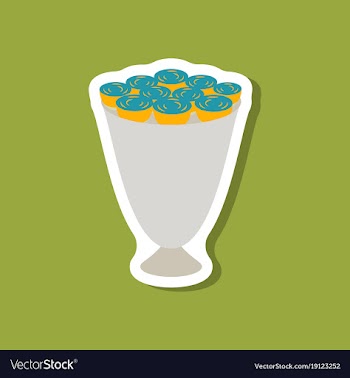 Paper sticker on stylish background bouquet of vector image