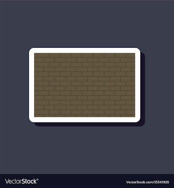 Paper sticker on stylish background brick wall vector image