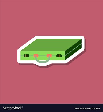 Paper sticker on stylish background business case vector image