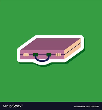 Paper sticker on stylish background business case vector image