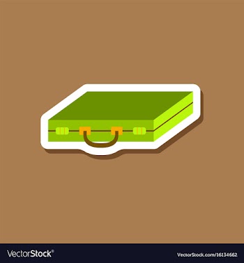 Paper sticker on stylish background business case vector image
