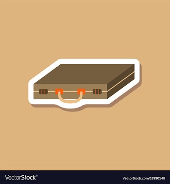 Paper sticker on stylish background business case vector image