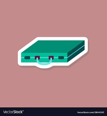 Paper sticker on stylish background business case vector image