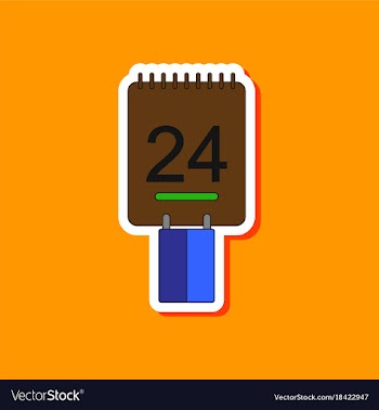 Paper sticker on stylish background calendar vector image