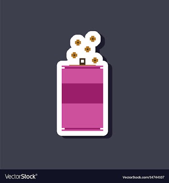 Paper sticker on stylish background can of soda vector image