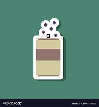 Paper sticker on stylish background can of soda vector image
