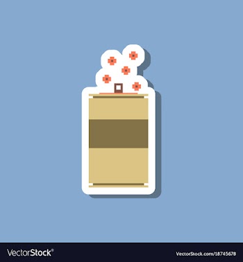 Paper sticker on stylish background can of soda vector image