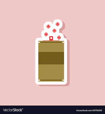 Paper sticker on stylish background can of soda vector image