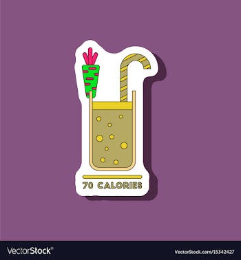 Paper sticker on stylish background carrot vector image