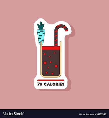 Paper sticker on stylish background carrot vector image