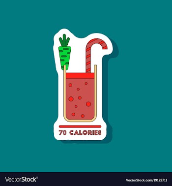 Paper sticker on stylish background carrot vector image