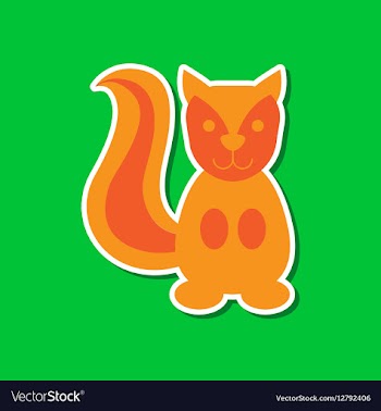 Paper sticker on stylish background cartoon vector image