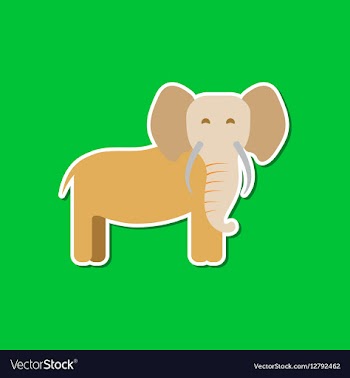 Paper sticker on stylish background cartoon vector image
