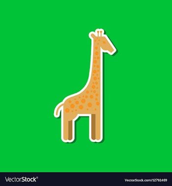 Paper sticker on stylish background cartoon vector image