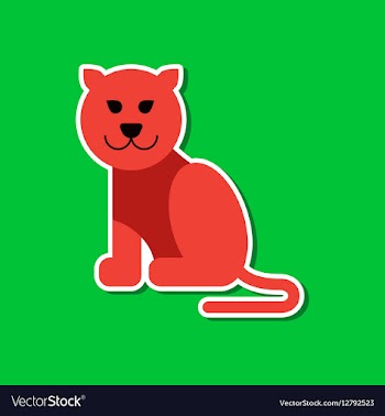 Paper sticker on stylish background cartoon vector image