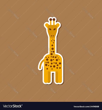 Paper sticker on stylish background cartoon vector image