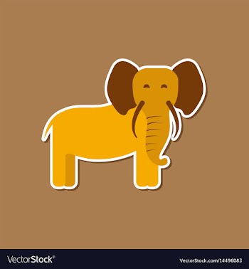 Paper sticker on stylish background cartoon vector image