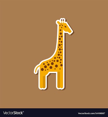 Paper sticker on stylish background cartoon vector image