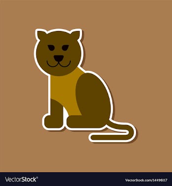 Paper sticker on stylish background cartoon vector image