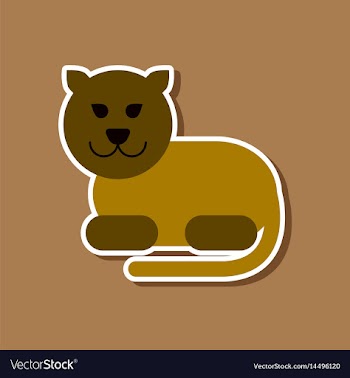 Paper sticker on stylish background cartoon vector image