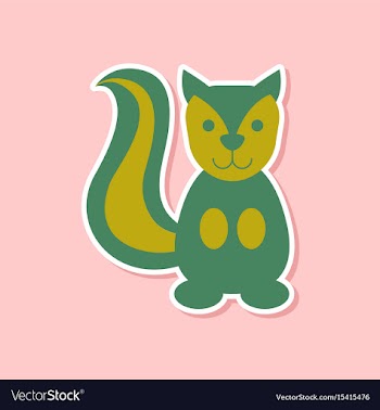 Paper sticker on stylish background cartoon vector image