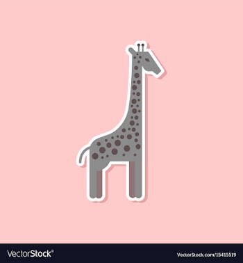 Paper sticker on stylish background cartoon vector image