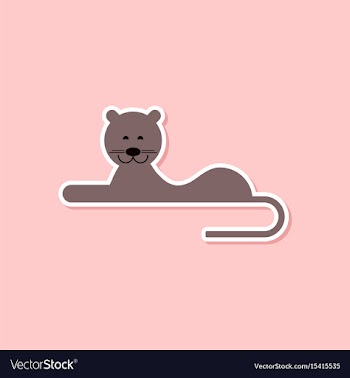 Paper sticker on stylish background cartoon vector image