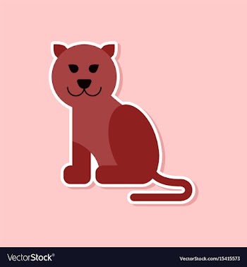 Paper sticker on stylish background cartoon vector image