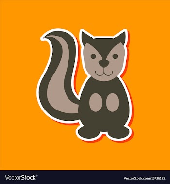Paper sticker on stylish background cartoon vector image