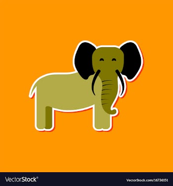 Paper sticker on stylish background cartoon vector image