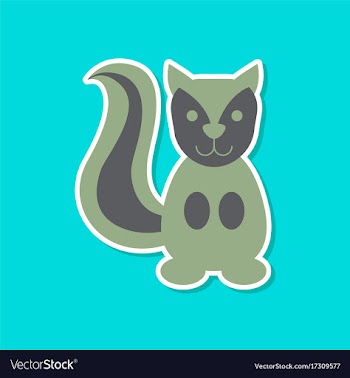 Paper sticker on stylish background cartoon vector image