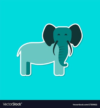 Paper sticker on stylish background cartoon vector image