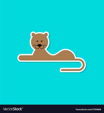 Paper sticker on stylish background cartoon vector image
