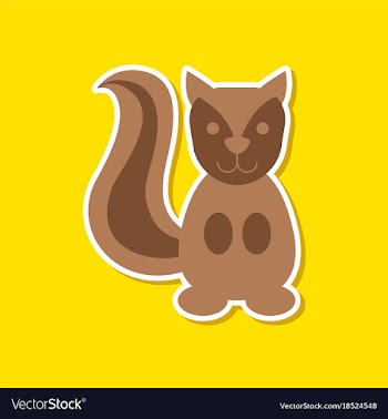 Paper sticker on stylish background cartoon vector image