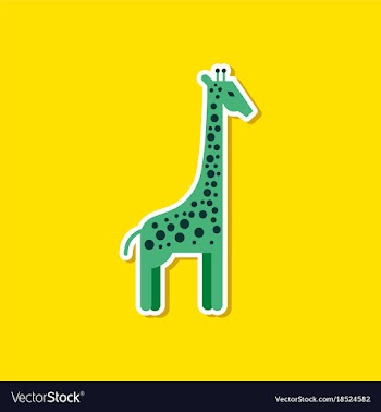 Paper sticker on stylish background cartoon vector image