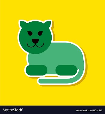 Paper sticker on stylish background cartoon vector image