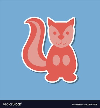 Paper sticker on stylish background cartoon vector image