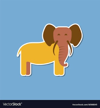 Paper sticker on stylish background cartoon vector image