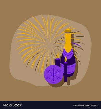Paper sticker on stylish background champagne vector image