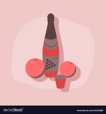 Paper sticker on stylish background champagne vector image