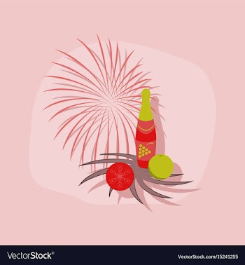 Paper sticker on stylish background champagne vector image