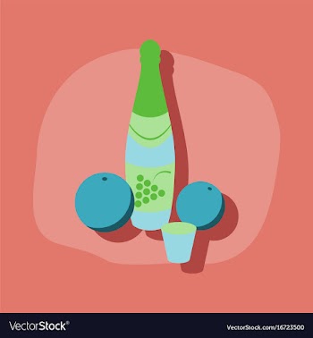 Paper sticker on stylish background champagne vector image