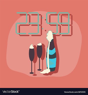Paper sticker on stylish background champagne vector image