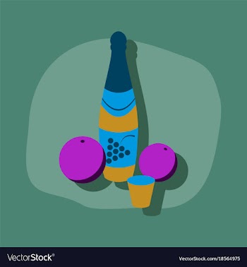 Paper sticker on stylish background champagne vector image