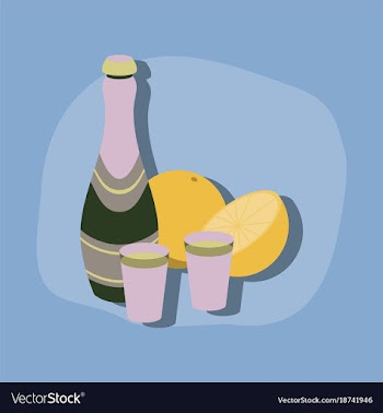 Paper sticker on stylish background champagne vector image