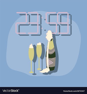 Paper sticker on stylish background champagne vector image