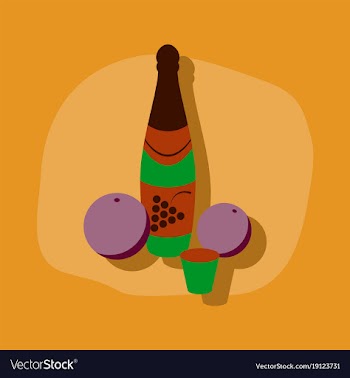Paper sticker on stylish background champagne vector image