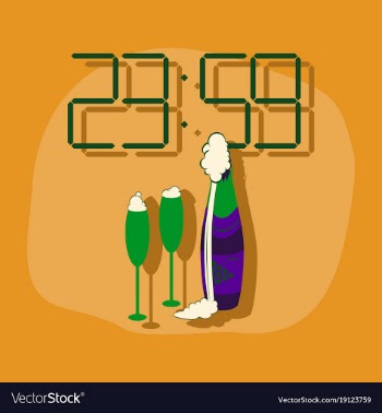 Paper sticker on stylish background champagne vector image